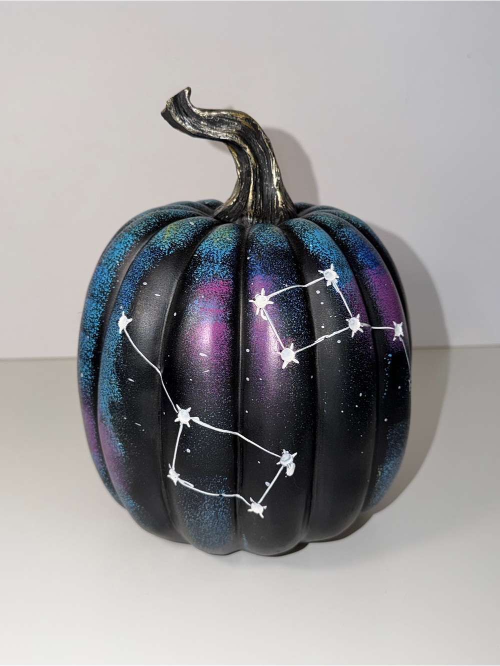 Ashland Black Galaxy Constellation Faux Pumpkin